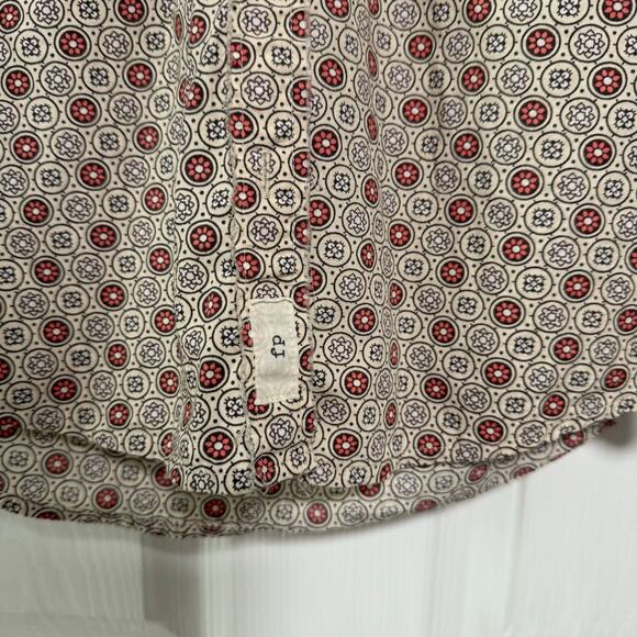 Free People 2006 Women's 100%Cotton Lace Button Down Long Sleeve Blouse Size 4 - Picture 9 of 15